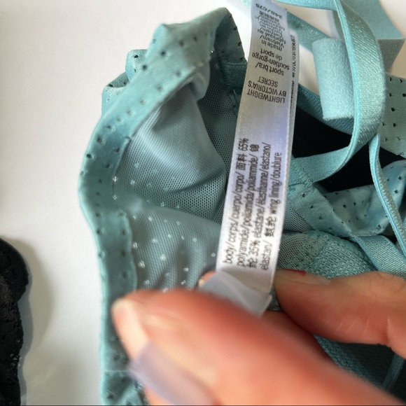 Victoria Secret Strappy Sports Bra Blue 34B - Picture 9 of 9
